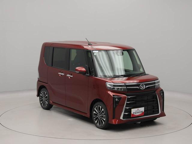 タントカスタムＲＳ　両側電動スライドドア　スマートキー　ターボ車衝突軽減ブレーキ　ＬＥＤヘッドライト　アルミホイール　プッシュボタンスタート　アイドリングストップ　バックカメラ　障害物センサー　運転席・助手席シートヒーター　盗難防止システム　電動パーキングブレーキ（愛知県）の中古車