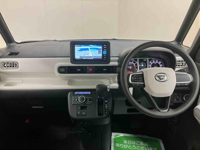 ムーヴキャンバスストライプスＧ／ナビ／バックモニター／ドライブレコーダー両側パワースライドドア　スライドドアイージークローザー　ナビ　バックモニター　ドライブレコーダー　オートエアコン　前席シートヒーター　インパネシフト　キーフリー　電動パーキングブレーキ　２トーン（三重県）の中古車