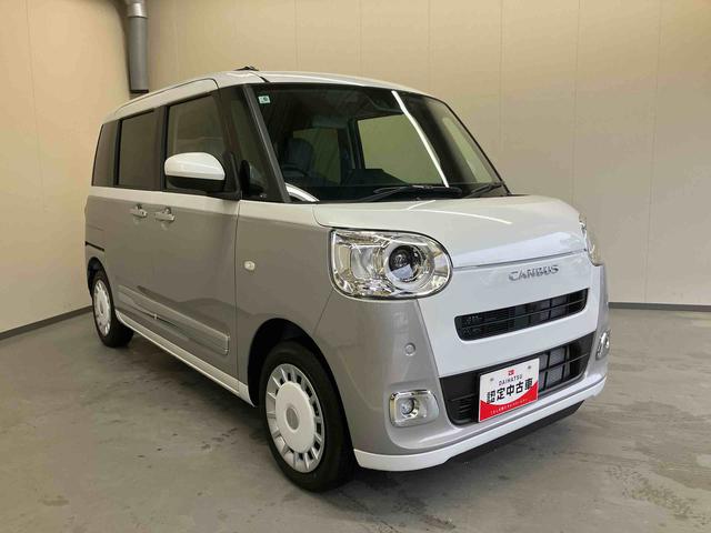 ムーヴキャンバスストライプスＧ／ナビ／バックモニター／ドライブレコーダー両側パワースライドドア　スライドドアイージークローザー　ナビ　バックモニター　ドライブレコーダー　オートエアコン　前席シートヒーター　インパネシフト　キーフリー　電動パーキングブレーキ　２トーン（三重県）の中古車