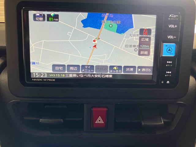 ムーヴＸ／ナビ／バックモニター／ドライブレコーダーナビ　バックモニター　ドライブレコーダー　プッシュボタンスタート　電動パーキングブレーキ　キーフリー　左側パワースライドドア　１４インチホイールキャップ　ＬＥＤヘッドランプ　オートエアコン　スマアシ（三重県）の中古車