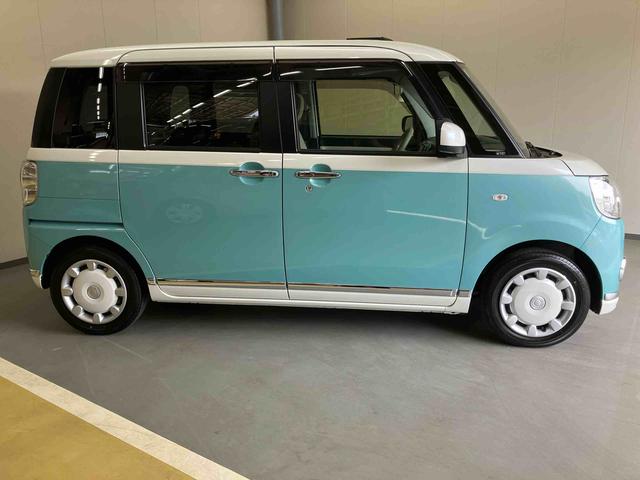 ムーヴキャンバスＧメイクアップリミテッド　ＳＡIII／パノラマモニター純正ナビ　パノラマモニター　ドライブレコーダー　ＥＴＣ　両側パワースライドドア　オートエアコン　オートハイビーム　コーナーセンサー　スマートアシスト　２トーン　キーフリー　プッシュボタンスタート（三重県）の中古車