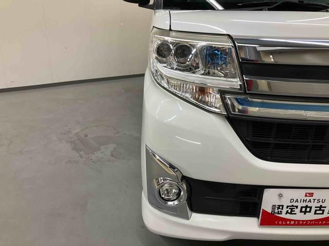 タントカスタムＲＳ　トップエディションＳＡII／ターボ純正７インチナビ　バックモニター　ＥＴＣ　両側電動スライドドア　プッシュボタンスタート　キーフリー　オートエアコン　ミラクルオープンドア　アルミホイール　ターボ　オートライト　マット　バイザー（三重県）の中古車