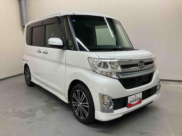 タントカスタムＲＳ　トップエディションＳＡII／ターボ純正７インチナビ　バックモニター　ＥＴＣ　両側電動スライドドア　プッシュボタンスタート　キーフリー　オートエアコン　ミラクルオープンドア　アルミホイール　ターボ　オートライト　マット　バイザー（三重県）の中古車