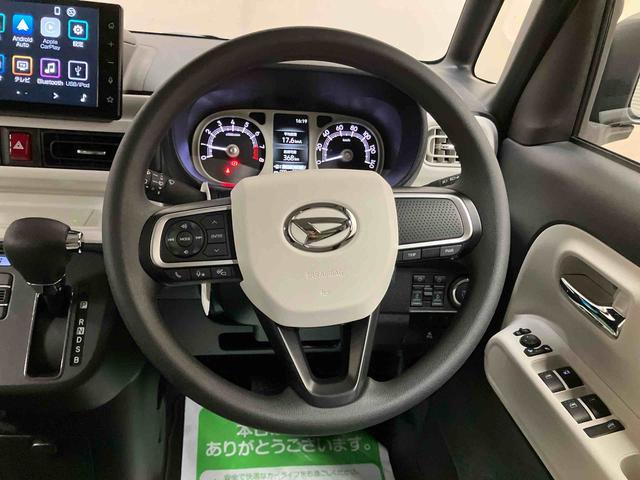ムーヴキャンバスストライプスＧ９インチスマホ連携ディスプレイオーディオ　パノラマモニター　シートヒーター　両側パワースライドドア　プッシュボタンスタート　キーフリー　電動パーキングブレーキ　ホッとカップホルダー　スマートアシスト（三重県）の中古車