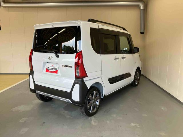 タントファンクロスターボ／４ＷＤ／ナビ／ドラレコ／両側電動スライド走行少ない　ナビ　パノラマモニター　ドラレコ　プッシュボタンスタート　両側電動スライドドア　　オートエアコン　キーフリー　スマアシ　電動パーキングブレーキ　オートライト　イージークローザー（三重県）の中古車