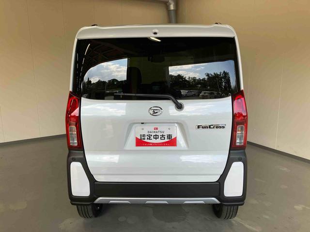 タントファンクロスターボ／４ＷＤ／ナビ／ドラレコ／両側電動スライド走行少ない　ナビ　パノラマモニター　ドラレコ　プッシュボタンスタート　両側電動スライドドア　　オートエアコン　キーフリー　スマアシ　電動パーキングブレーキ　オートライト　イージークローザー（三重県）の中古車