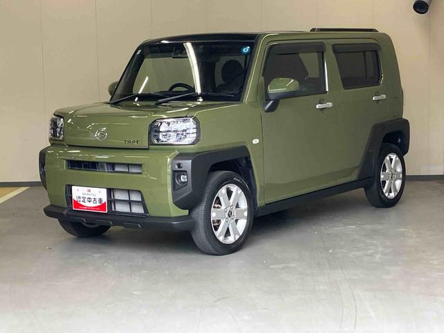 タフト 中古車 Ｇ／スカイフィールトップ純正ナビ　バックモニター　ＥＴＣ　ドライブレコーダー　キーフリー　電動パーキングブレーキ　シートヒーター　ＬＥＤ　オートハイビーム　コーナーセンサー　スカイフィールトップ　ガラスルーフ　スマアシ