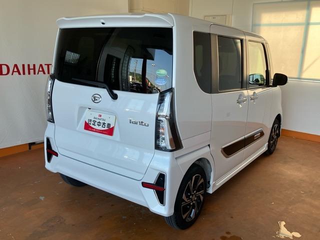 タントカスタムＸスタイルセレクション両側電動スライドドア・プッシュボタンスタート・ステアリングスイッチ・オートエアコン・キーフリー・コーナーセンサー・アルミホイール・シートヒーター・パワーウィンドウ（佐賀県）の中古車
