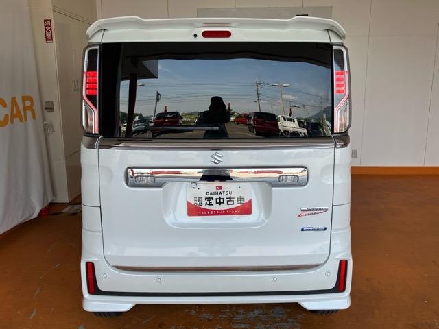 スペーシアカスタムハイブリッドＸＳ両側電動スライドドア・バックモニター・コーナーセンサー・プッシュボタンスタート・オートエアコン・キーフリー・運転席シートヒーター・ベンチシート・アルミホイール・パワーウィンドウ（佐賀県）の中古車
