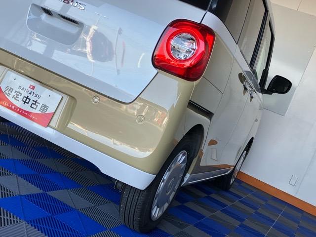 ムーヴキャンバスストライプスＸ　エコアイドル非装着車両側電動スライドドア・プッシュボタンスタート・ステアリングスイッチ・オートエアコン・キーフリーシステム・全周囲カメラ対応・パワーウィンドウ（佐賀県）の中古車