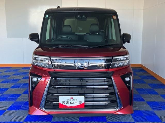 タントカスタムＸ　エコアイドル非装着車両側電動スライドドア・プッシュボタンスタート・ステアリングスイッチ・オートエアコン・キーフリーシステム・シートヒーター・コーナーセンサー・全周囲カメラ対応・アルミホイール・パワーウィンドウ（佐賀県）の中古車
