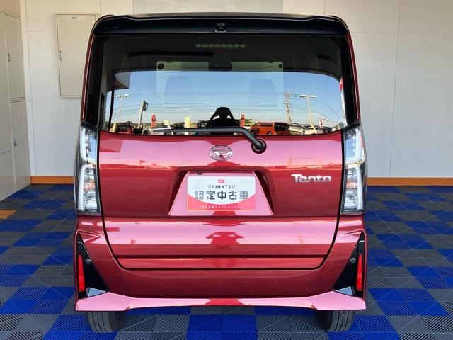 タントカスタムＸ　エコアイドル非装着車両側電動スライドドア・プッシュボタンスタート・ステアリングスイッチ・オートエアコン・キーフリーシステム・シートヒーター・コーナーセンサー・全周囲カメラ対応・アルミホイール・パワーウィンドウ（佐賀県）の中古車
