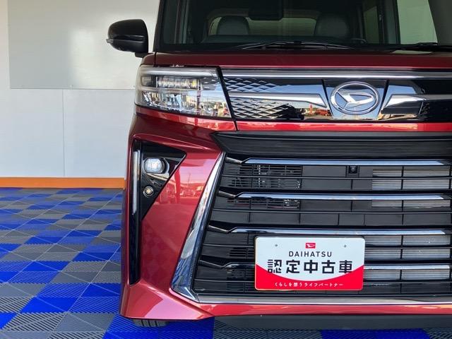 タントカスタムＸ　エコアイドル非装着車両側電動スライドドア・プッシュボタンスタート・ステアリングスイッチ・オートエアコン・キーフリーシステム・シートヒーター・コーナーセンサー・全周囲カメラ対応・アルミホイール・パワーウィンドウ（佐賀県）の中古車