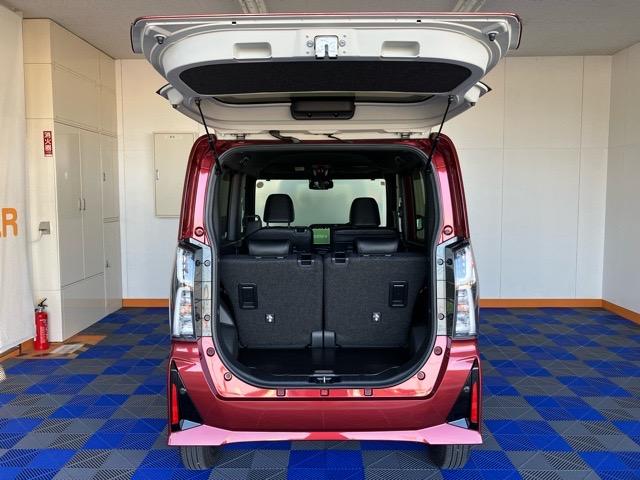 タントカスタムＸ　エコアイドル非装着車両側電動スライドドア・プッシュボタンスタート・ステアリングスイッチ・オートエアコン・キーフリーシステム・シートヒーター・コーナーセンサー・全周囲カメラ対応・アルミホイール・パワーウィンドウ（佐賀県）の中古車
