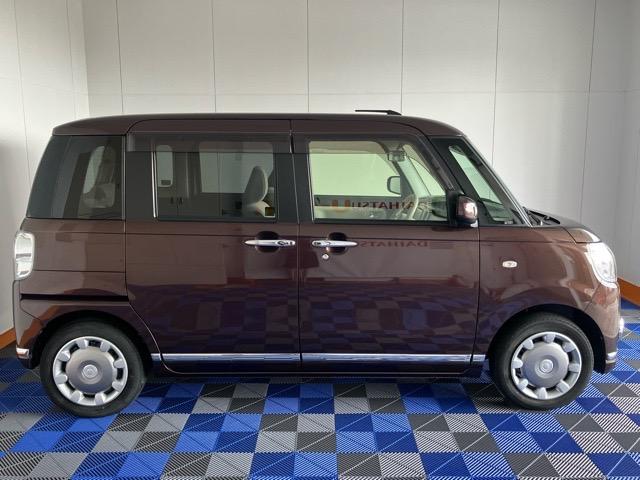 ムーヴキャンバスGメイクアップリミテッド SAIII両側電動スライドドア・パノラマモニター・プッシュボタンスタート・ステアリングスイッチ・オートエアコン・キーフリー・運転席シートヒーター・パワーウィンドウ(佐賀県)の中古車