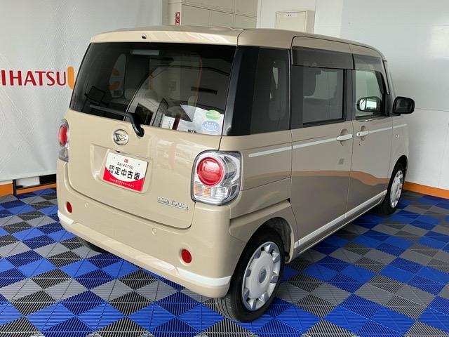 ムーヴキャンバスＸホワイトアクセントリミテッド　ＳＡIII両側電動スライドドア・プッシュボタンスタート・ステアリングスイッチ・オートエアコン・オートハイビーム・キーフリー・ベンチシート・全周囲カメラ対応・パワーウィンドウ（佐賀県）の中古車