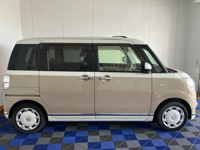 ムーヴキャンバスGメイクアップVS SAIII両側電動スライドドア・ドラレコ・パノラマモニター・プッシュボタンスタート・ステアリングスイッチ・オートエアコン・オートハイビーム・キーフリー・ベンチシート・運転席シートヒーター・パワーウィンドウ(佐賀県)の中古車