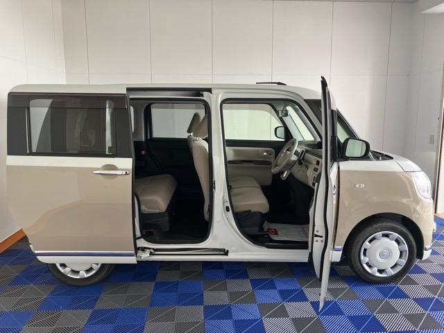 ムーヴキャンバスGメイクアップVS SAIII両側電動スライドドア・ドラレコ・パノラマモニター・プッシュボタンスタート・ステアリングスイッチ・オートエアコン・オートハイビーム・キーフリー・ベンチシート・運転席シートヒーター・パワーウィンドウ(佐賀県)の中古車