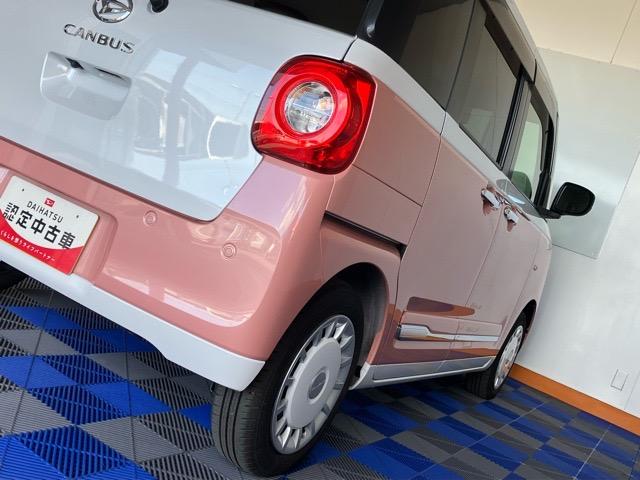 ムーヴキャンバスストライプスＧ両側電動スライドドア・プッシュボタンスタート・ステアリングスイッチ・オートエアコン・キーフリー・コーナーセンサー・ベンチシート・シートヒーター・パワーウィンドウ（佐賀県）の中古車