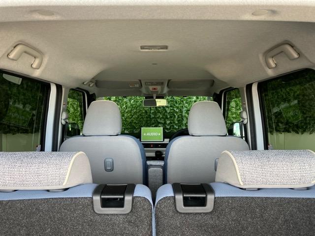 ムーヴキャンバスストライプスＧ両側電動スライドドア・プッシュボタンスタート・ステアリングスイッチ・オートエアコン・キーフリー・コーナーセンサー・ベンチシート・シートヒーター・パワーウィンドウ（佐賀県）の中古車