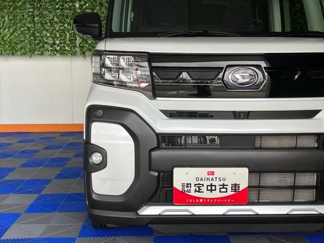 タントファンクロスターボ　エコアイドル非装着車両側電動スライドドア・ディスプレイオーディオ・パノラマモニター・ＥＴＣ・プッシュボタンスタート・ステアリングスイッチ・オートエアコン・シートヒーター・アルミホイール・パワーウィンドウ（佐賀県）の中古車