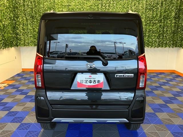 タントファンクロスターボ両側電動スライドドア・ＥＴＣ・プッシュボタンスタート・ステアリングスイッチ・キーフリー・アルミホイール・コーナーセンサー・シートヒーター・バックカメラ対応・パワーウィンドウ（佐賀県）の中古車