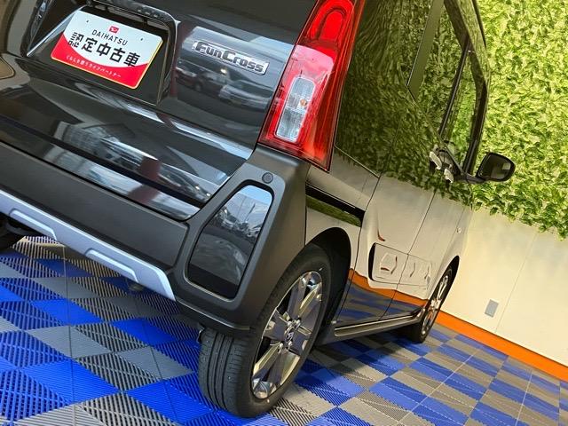 タントファンクロスターボ両側電動スライドドア・ＥＴＣ・プッシュボタンスタート・ステアリングスイッチ・キーフリー・アルミホイール・コーナーセンサー・シートヒーター・バックカメラ対応・パワーウィンドウ（佐賀県）の中古車