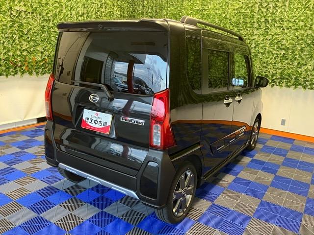 タントファンクロスターボ両側電動スライドドア・ＥＴＣ・プッシュボタンスタート・ステアリングスイッチ・キーフリー・アルミホイール・コーナーセンサー・シートヒーター・バックカメラ対応・パワーウィンドウ（佐賀県）の中古車