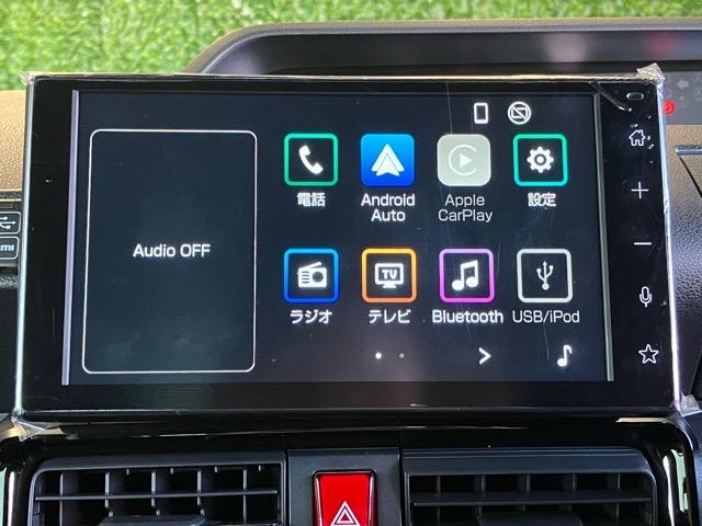 タントカスタムＲＳ　エコアイドル非装着車両側電動スライドドア・ＥＴＣ・ディスプレイオーディオ・バックモニター・プッシュボタンスタート・ステアリングスイッチ・オートエアコン・キーフリー・コーナーセンサー・シートヒーター・パワーウィンドウ（佐賀県）の中古車