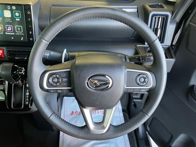 タントカスタムＲＳ　エコアイドル非装着車両側電動スライドドア・ＥＴＣ・ディスプレイオーディオ・バックモニター・プッシュボタンスタート・ステアリングスイッチ・オートエアコン・キーフリー・コーナーセンサー・シートヒーター・パワーウィンドウ（佐賀県）の中古車