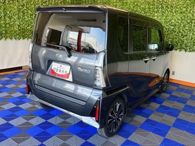タントカスタムＲＳ　エコアイドル非装着車両側電動スライドドア・ＥＴＣ・ディスプレイオーディオ・バックモニター・プッシュボタンスタート・ステアリングスイッチ・オートエアコン・キーフリー・コーナーセンサー・シートヒーター・パワーウィンドウ（佐賀県）の中古車
