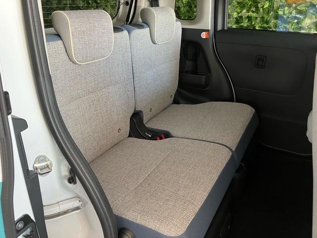 ムーヴキャンバスストライプスＧ両側電動スライドドア・プッシュボタンスタート・ステアリングスイッチ・オートエアコン・キーフリー・コーナーセンサー・ベンチシート・シートヒーター・パワーウィンドウ（佐賀県）の中古車