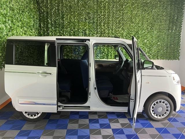 ムーヴキャンバスセオリーG両側電動スライドドア・プッシュボタンスタート・ステアリングスイッチ・オートエアコン・キーフリー・コーナーセンサー・ベンチシート・シートヒーター・パワーウィンドウ(佐賀県)の中古車