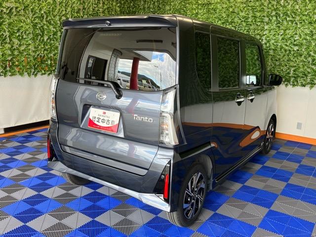 タントカスタムＸ両側電動スライドドア・プッシュボタンスタート・ステアリングスイッチ・オートエアコン・キーフリーシステム・シートヒーター・全周囲カメラ対応・アルミホイール・パワーウィンドウ（佐賀県）の中古車