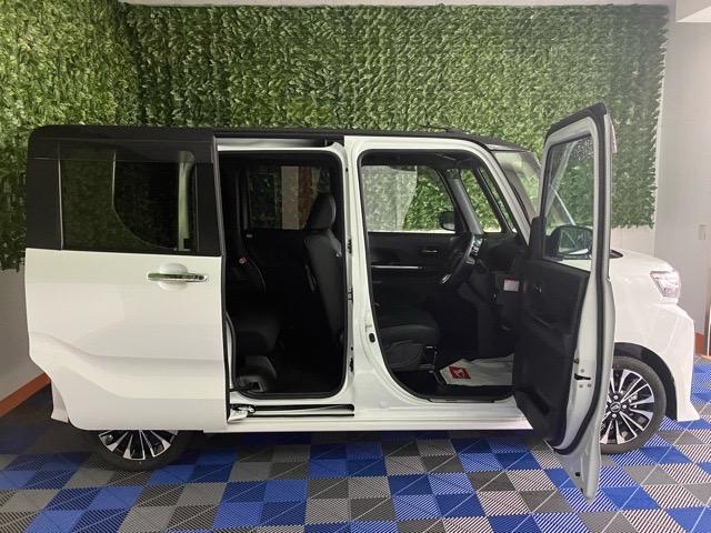 タントカスタムＲＳ　エコアイドル非装着車両側電動スライドドア・ディスプレイオーディオ・バックモニター・プッシュボタンスタート・ステアリングスイッチ・オートエアコン・キーフリーシステム・シートヒーター・アルミホイール・パワーウィンドウ（佐賀県）の中古車