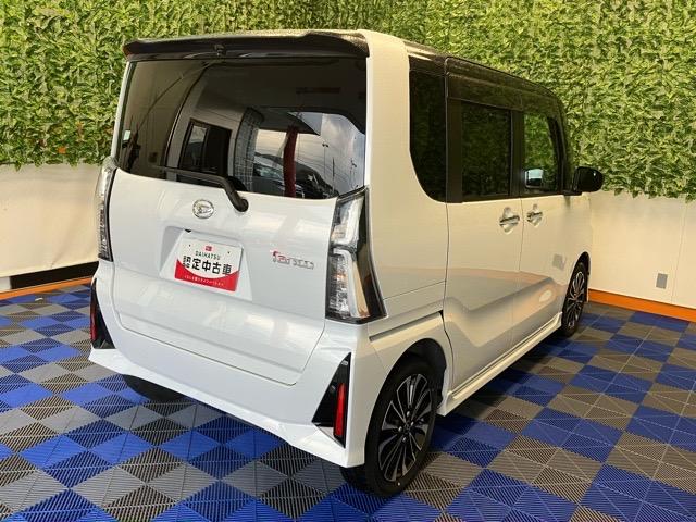 タントカスタムＲＳ　エコアイドル非装着車両側電動スライドドア・ディスプレイオーディオ・バックモニター・プッシュボタンスタート・ステアリングスイッチ・オートエアコン・キーフリーシステム・シートヒーター・アルミホイール・パワーウィンドウ（佐賀県）の中古車