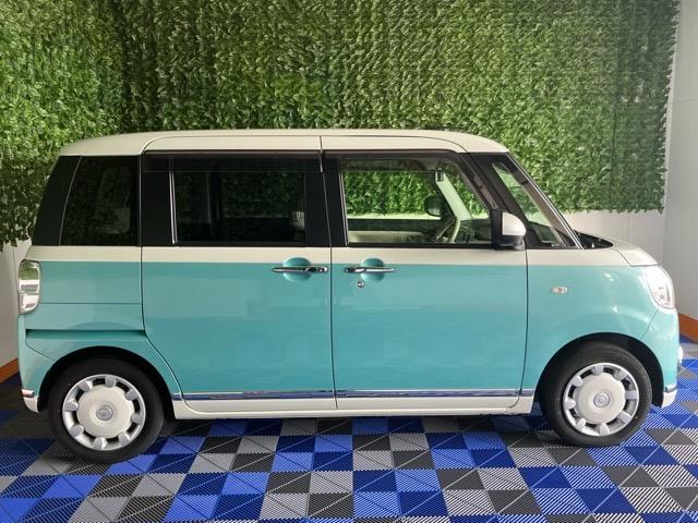 ムーヴキャンバスＧメイクアップリミテッド　ＳＡIII両側電動スライドドア・ドラレコ・ＥＴＣ・パノラマモニター・プッシュボタンスタート・ステアリングスイッチ・オートエアコン・キーフリー・ベンチシート・パワーウィンドウ（佐賀県）の中古車