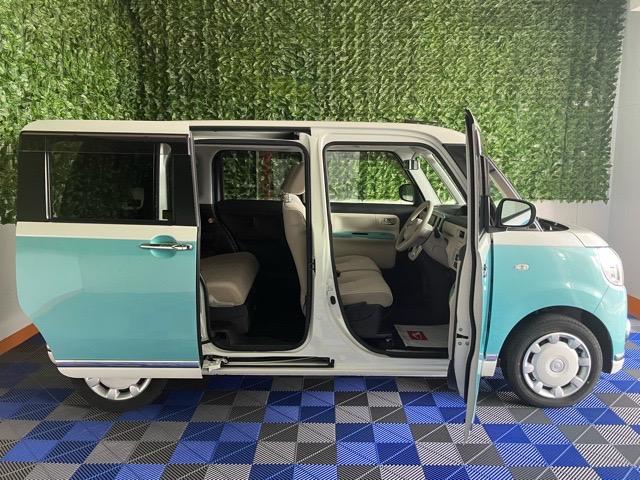 ムーヴキャンバスＧメイクアップリミテッド　ＳＡIII両側電動スライドドア・ドラレコ・ＥＴＣ・パノラマモニター・プッシュボタンスタート・ステアリングスイッチ・オートエアコン・キーフリー・ベンチシート・パワーウィンドウ（佐賀県）の中古車