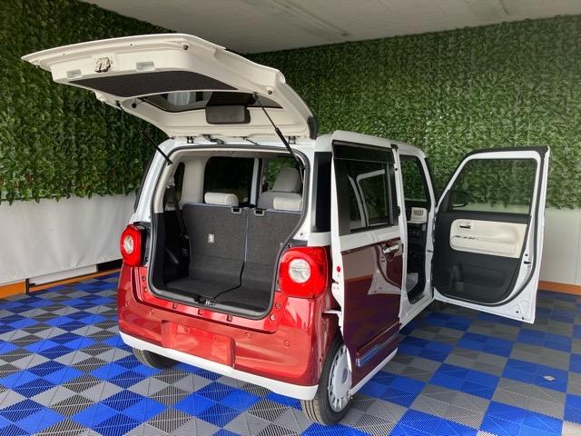 ムーヴキャンバスストライプスＧターボ両側電動スライドドア・ドラレコ・ディスプレイオーディオ・Ｂｌｕｅｔｏｏｔｈ・パノラマモニター・プッシュスタート・ステアリングスイッチ・キーフリー・コーナーセンサー・シートヒーター・パワーウィンドウ（佐賀県）の中古車