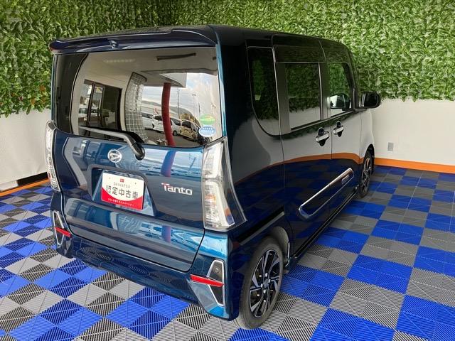 タントカスタムＸスタイルセレクション両側電動スライドドア・ＥＴＣ・バックモニター・プッシュボタンスタート・ステアリングスイッチ・オートエアコン・キーフリー・コーナーセンサー・アルミホイール・シートヒーター・パワーウィンドウ（佐賀県）の中古車
