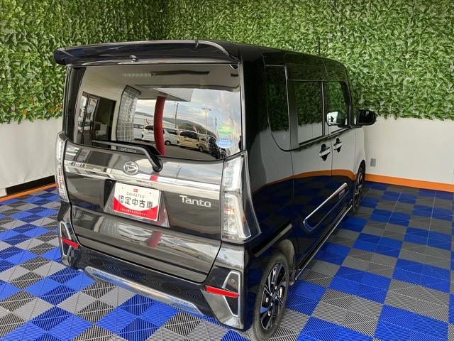 タントカスタムＸスタイルセレクション両側電動スライドドア・ドラレコ・バックモニター・プッシュボタンスタート・ステアリングスイッチ・オートエアコン・キーフリー・コーナーセンサー・アルミホイール・シートヒーター・パワーウィンドウ（佐賀県）の中古車