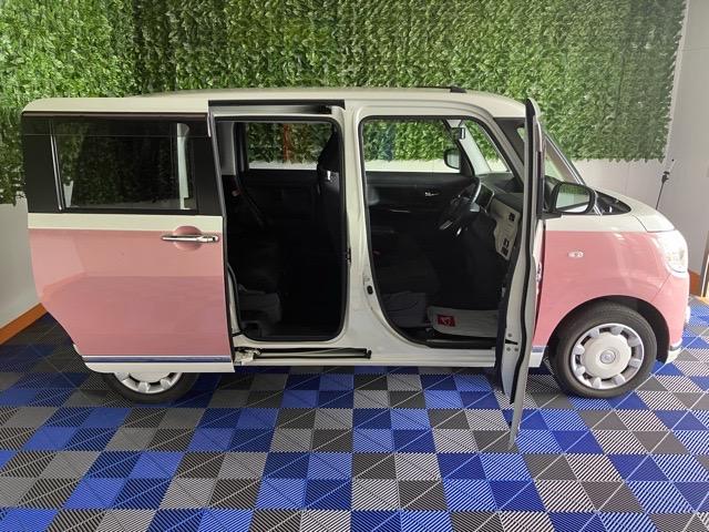 ムーヴキャンバスＸブラックインテリアリミテッド　ＳＡIII両側電動スライドドア・ＥＴＣ・ドラレコ・パノラマモニター・プッシュボタンスタート・ステアリングスイッチ・オートエアコン・キーフリー・ベンチシート・パワーウィンドウ（佐賀県）の中古車