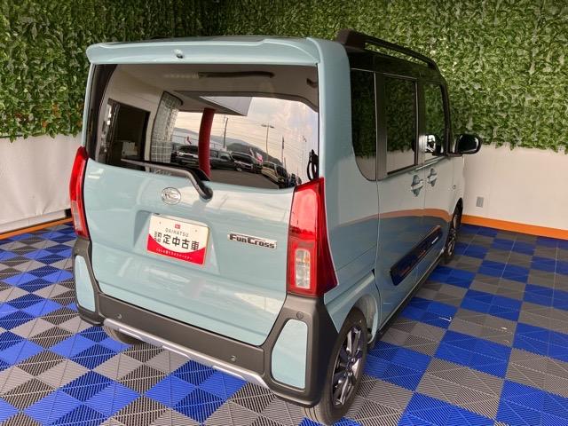 タントファンクロス両側電動スライドドア・プッシュボタンスタート・ステアリングスイッチ・オートエアコン・キーフリーシステム・シートヒーター・バックカメラ対応・アルミホイール・パワーウィンドウ（佐賀県）の中古車