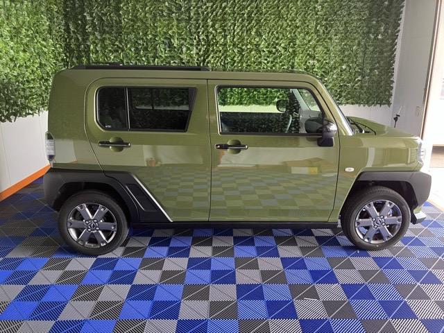 タフトG ダーククロムベンチャーコーナーセンサー・プッシュボタンスタート・ステアリングスイッチ・オートエアコン・キーフリーシステム・アルミホイール・シートヒーター・パワーウィンドウ(佐賀県)の中古車