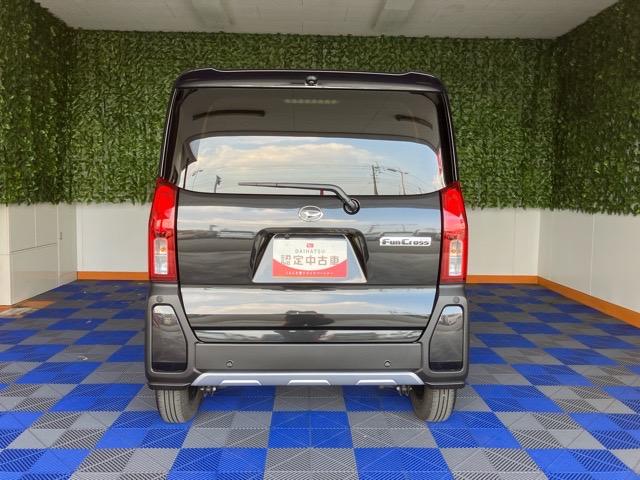 タントファンクロス両側電動スライドドア・コーナーセンサー・プッシュボタンスタート・ステアリングスイッチ・オートエアコン・キーフリー・ベンチシート・シートヒーター・アルミホイール・バックカメラ対応・パワーウィンドウ（佐賀県）の中古車