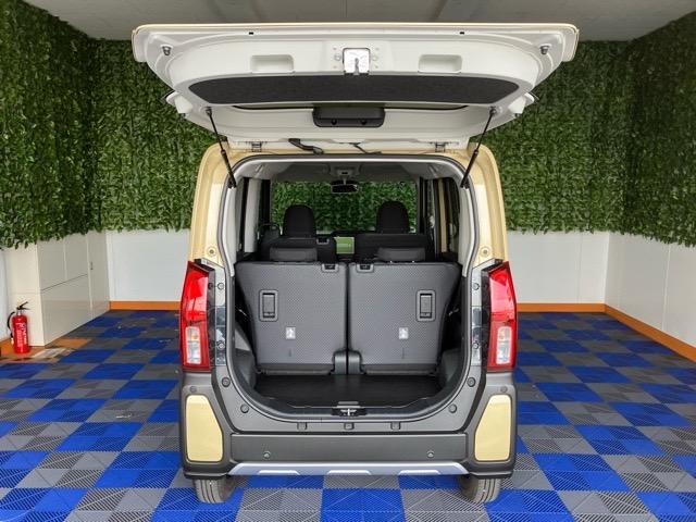 タントファンクロス両側電動スライドドア・コーナーセンサー・プッシュボタンスタート・ステアリングスイッチ・オートエアコン・キーフリー・ベンチシート・シートヒーター・アルミホイール・バックカメラ対応・パワーウィンドウ（佐賀県）の中古車