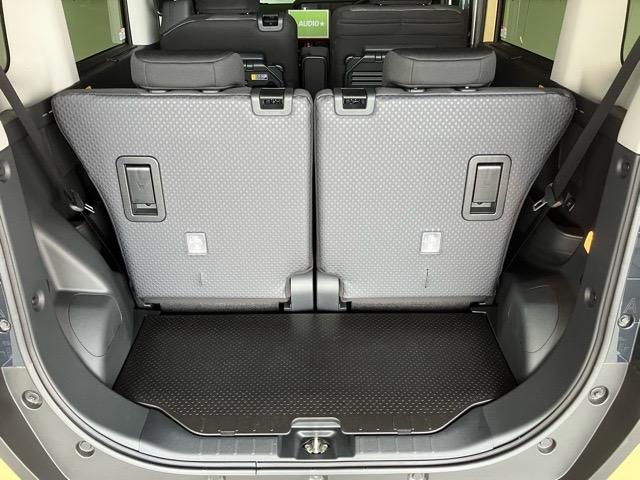 タントファンクロス両側電動スライドドア・コーナーセンサー・プッシュボタンスタート・ステアリングスイッチ・オートエアコン・キーフリー・ベンチシート・シートヒーター・アルミホイール・バックカメラ対応・パワーウィンドウ（佐賀県）の中古車