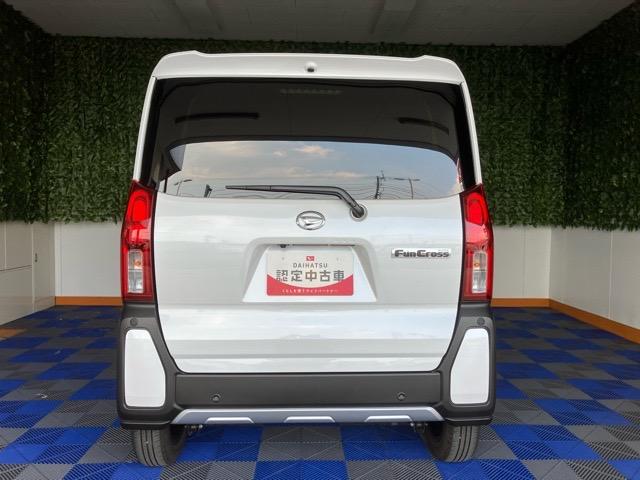タントファンクロス両側電動スライドドア・コーナーセンサー・プッシュボタンスタート・ステアリングスイッチ・オートエアコン・キーフリー・ベンチシート・シートヒーター・アルミホイール・バックカメラ対応・パワーウィンドウ(佐賀県)の中古車