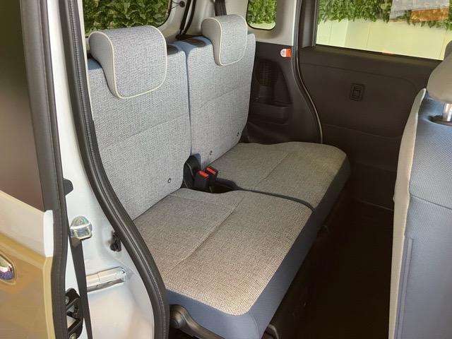 ムーヴキャンバスストライプスＧ両側電動スライドドア・プッシュボタンスタート・ステアリングスイッチ・オートエアコン・キーフリー・コーナーセンサー・ベンチシート・シートヒーター・パワーウィンドウ（佐賀県）の中古車