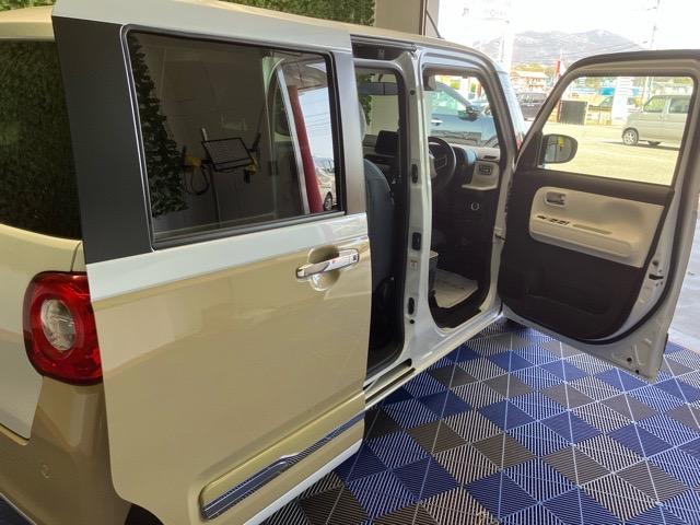 ムーヴキャンバスストライプスＧ両側電動スライドドア・プッシュボタンスタート・ステアリングスイッチ・オートエアコン・キーフリー・コーナーセンサー・ベンチシート・シートヒーター・パワーウィンドウ（佐賀県）の中古車